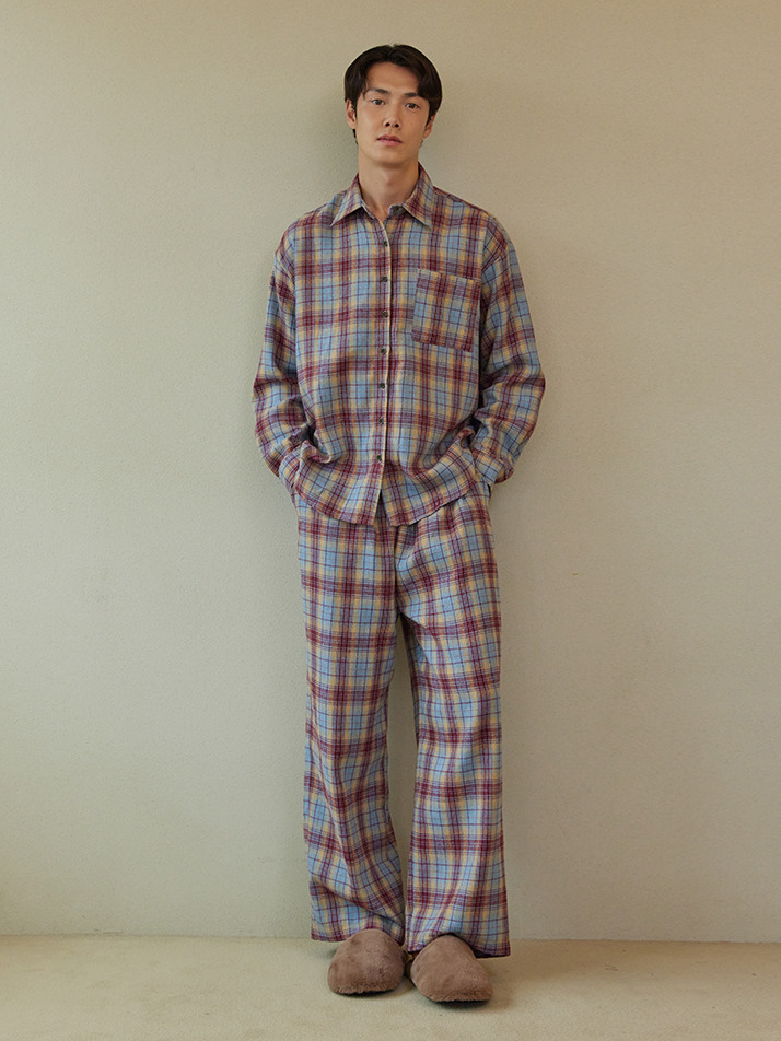 FIRST PAJAMA SET_whisper check (men)