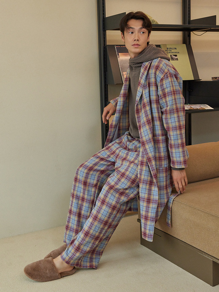 FIRST PAJAMA SET_whisper check (men)