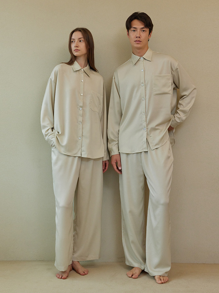 FIRST PAJAMA COUPLE SET_ivory