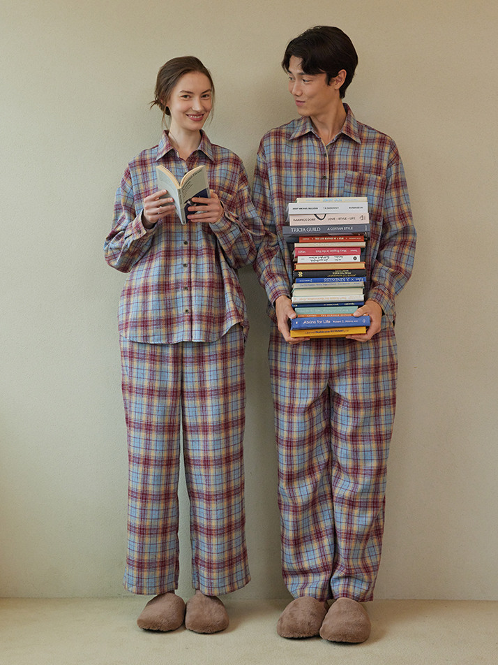 FIRST PAJAMA COUPLE SET_whisper check