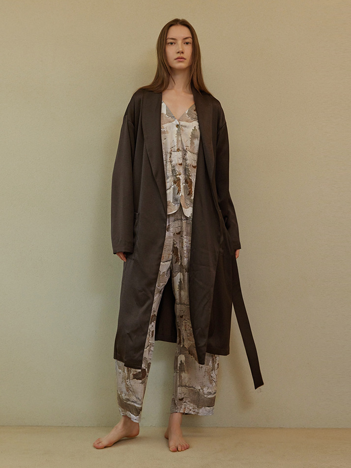 CLASSIC LONG ROBE_dark brown (women)