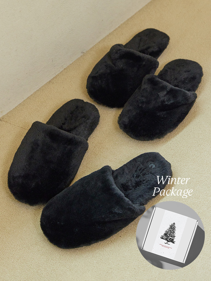 FUR ROOM SHOES COUPLE SET