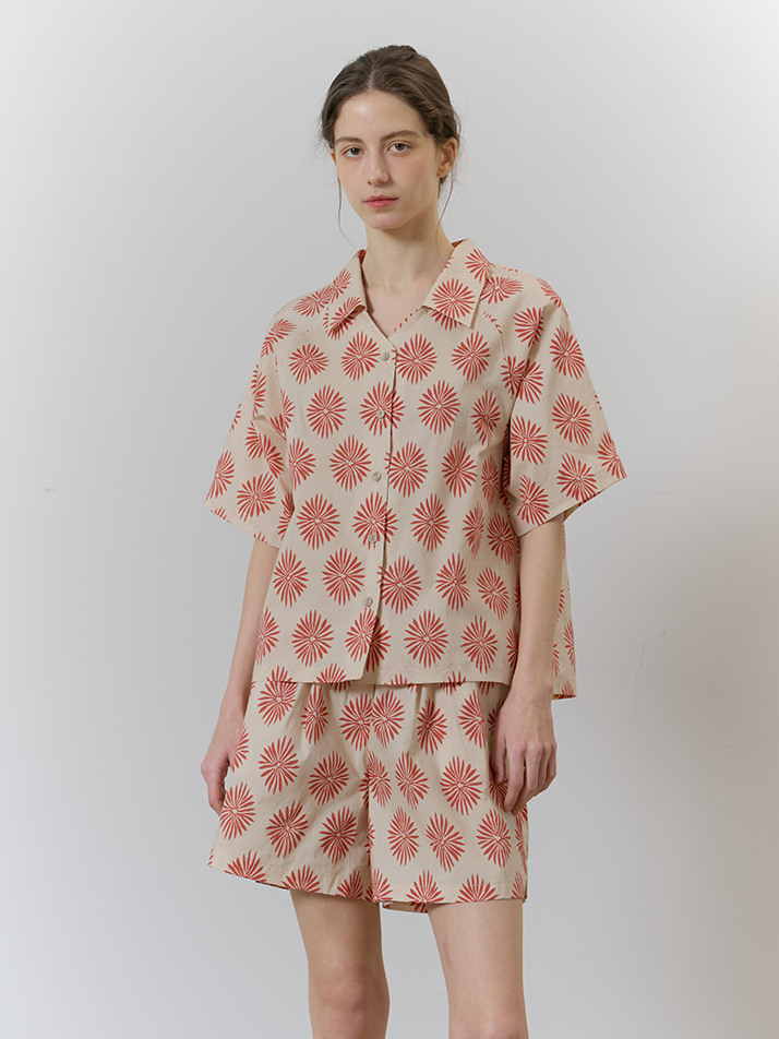 BALI V-NECK SET_sunset ivory
