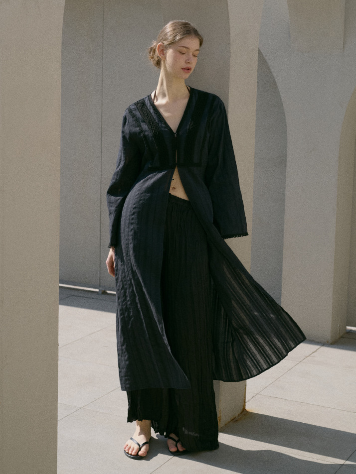 KAFTAN ROBE ONEPIECE_black