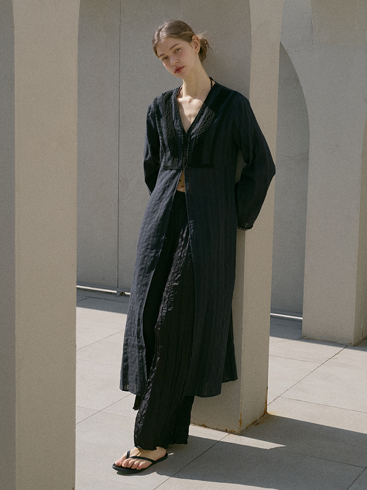 KAFTAN ROBE ONEPIECE_black