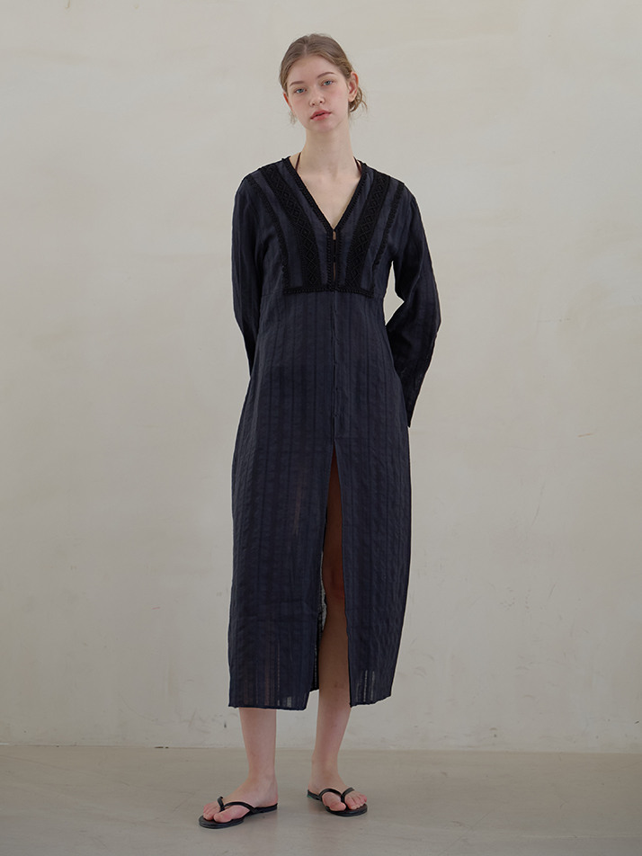 KAFTAN ROBE ONEPIECE_black