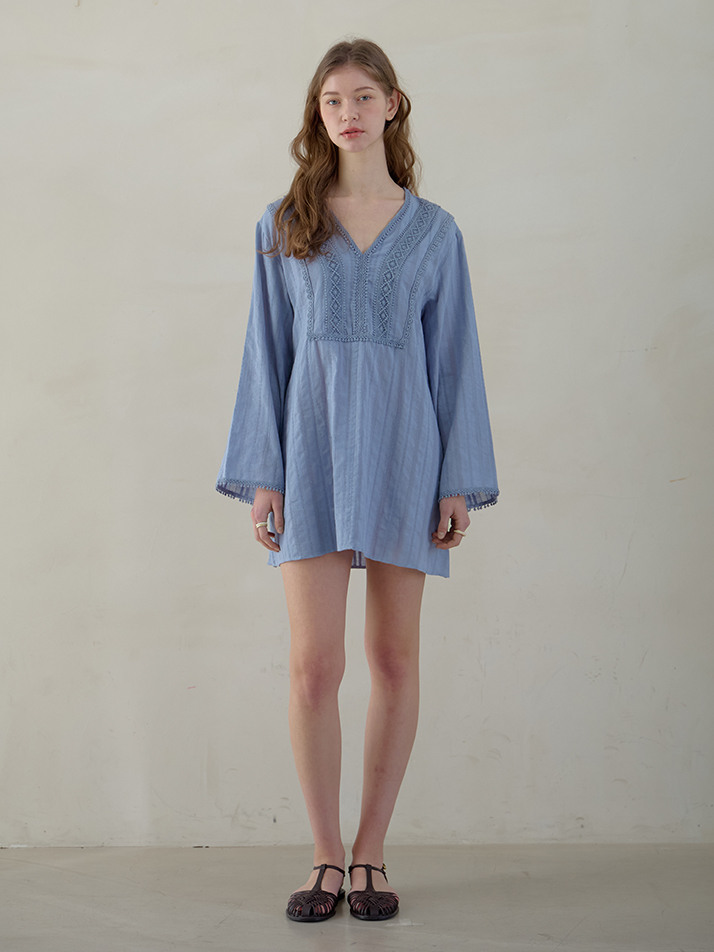 KAFTAN MINI ONEPIECE_soft blue