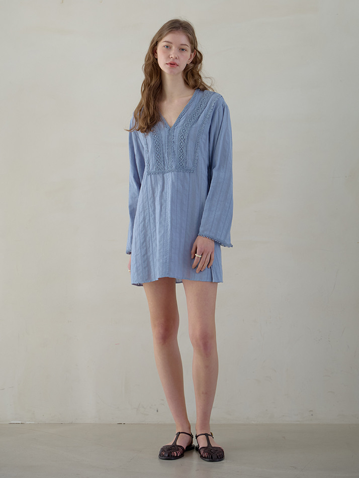 KAFTAN MINI ONEPIECE_soft blue