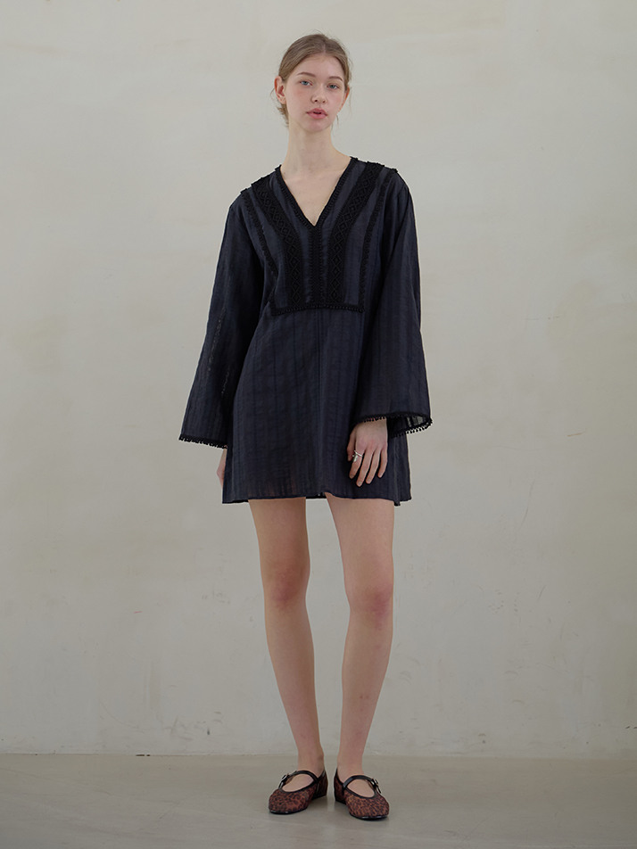 KAFTAN MINI ONEPIECE_black