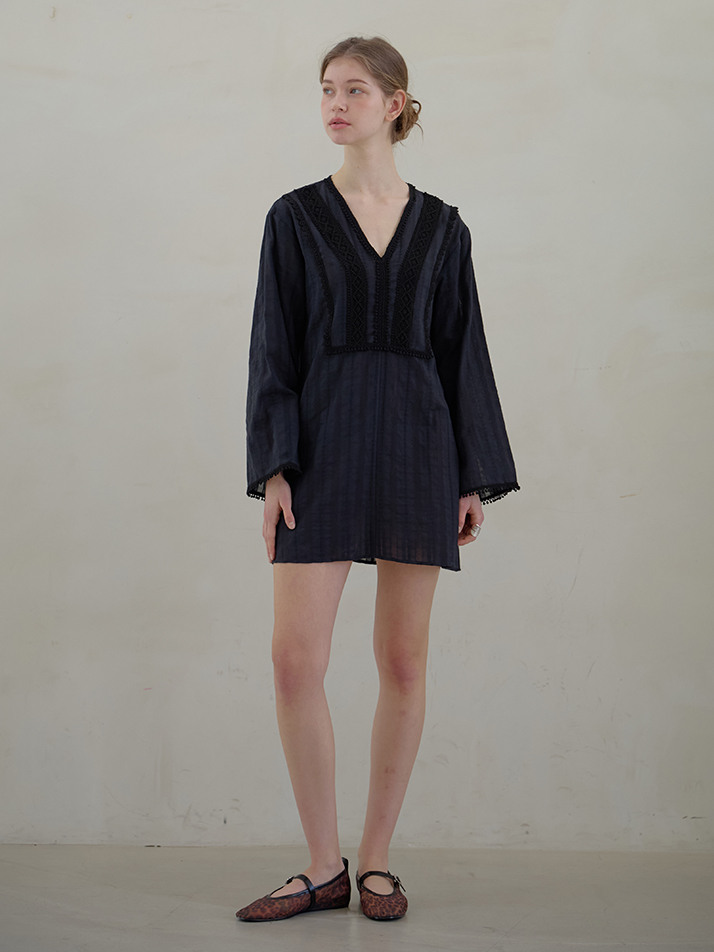 KAFTAN MINI ONEPIECE_black