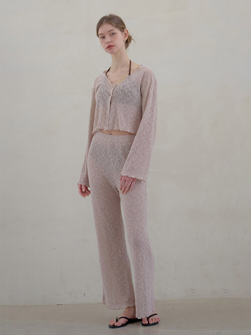 LACE COVER UP SET_beige