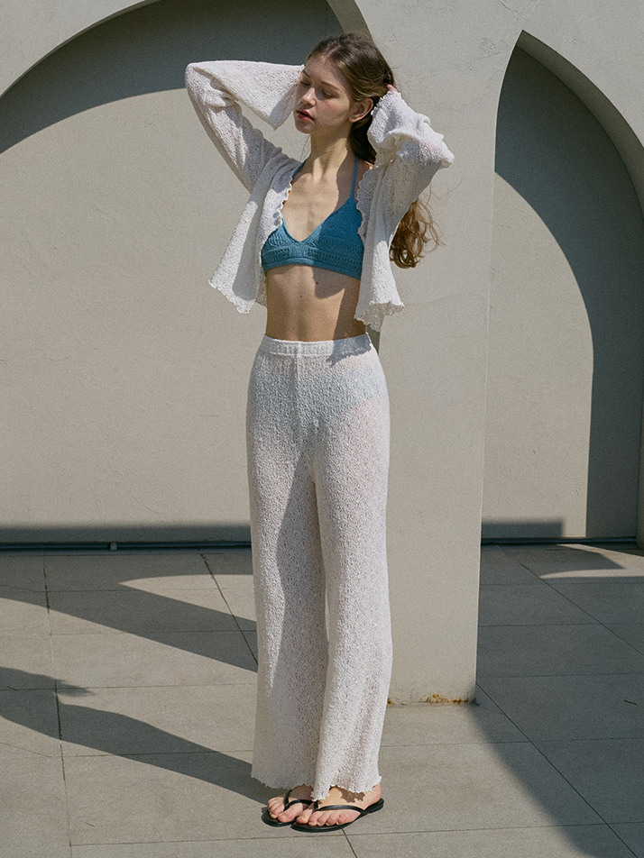 LACE COVER UP PANTS_ivory