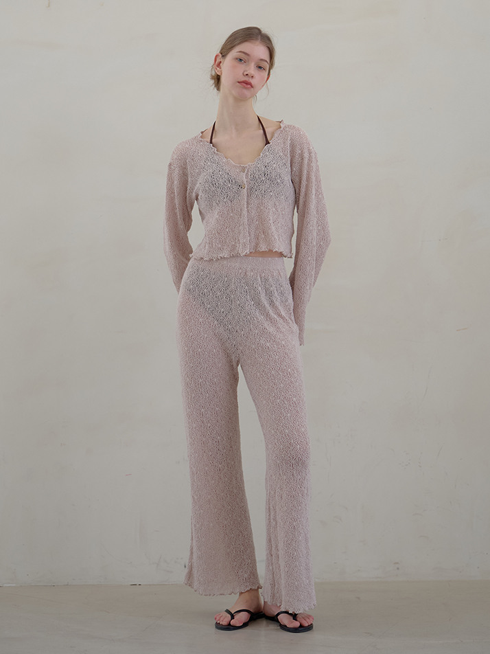 LACE COVER UP PANTS_beige