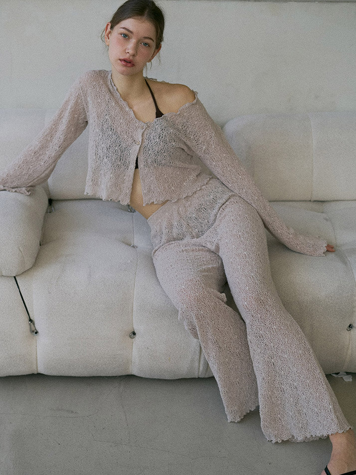 LACE COVER UP PANTS_beige