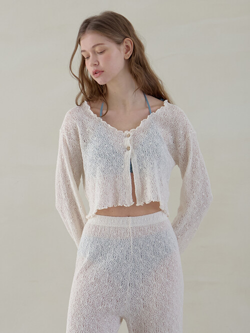 LACE COVER UP CARDIGAN_Ivory