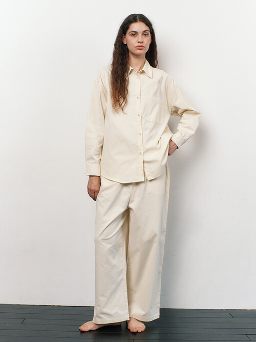 FIRST PAJAMA SET_cream white (women)