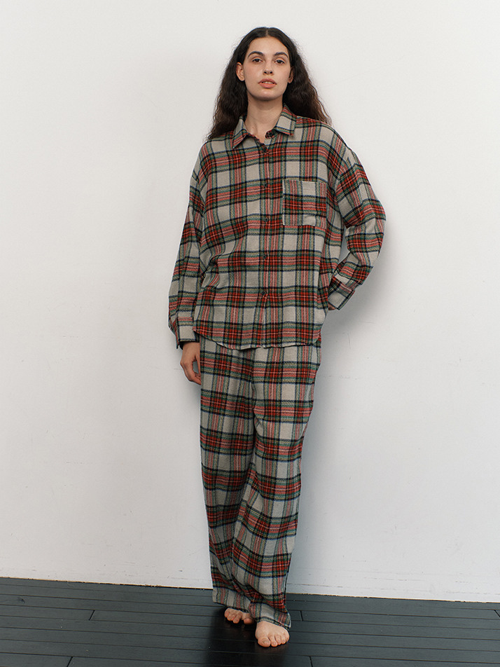 FIRST PAJAMA SET_mellow check (women)