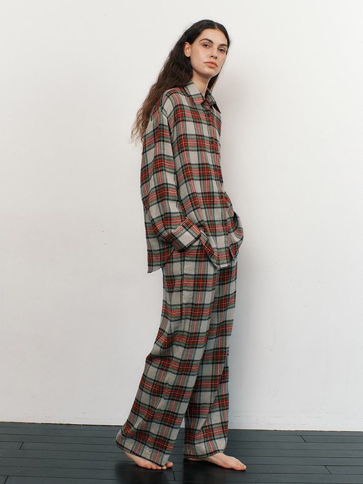 FIRST PAJAMA SET_mellow check (women)