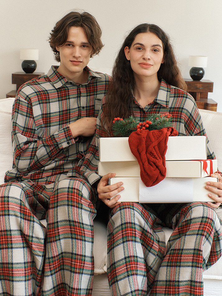 FIRST PAJAMA SET_mellow check (women)