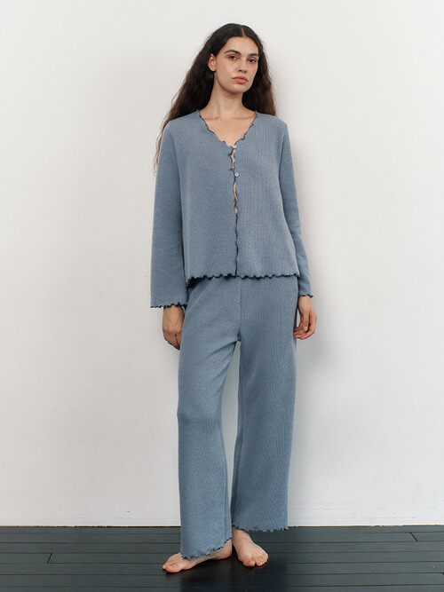 EASY PAJAMA SET_steel blue