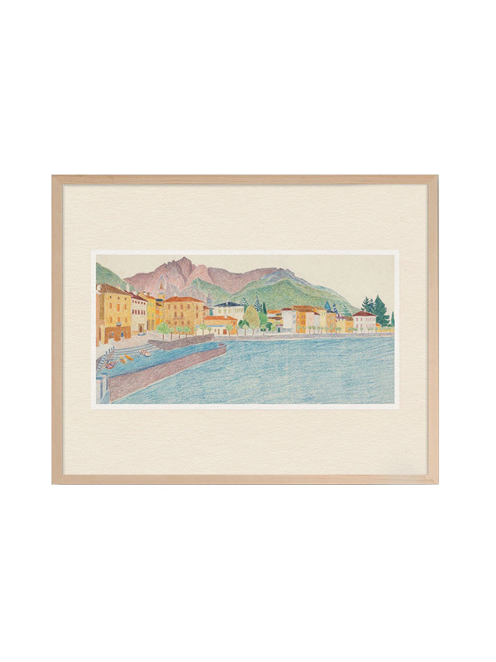 View Of An Italian City On The Water