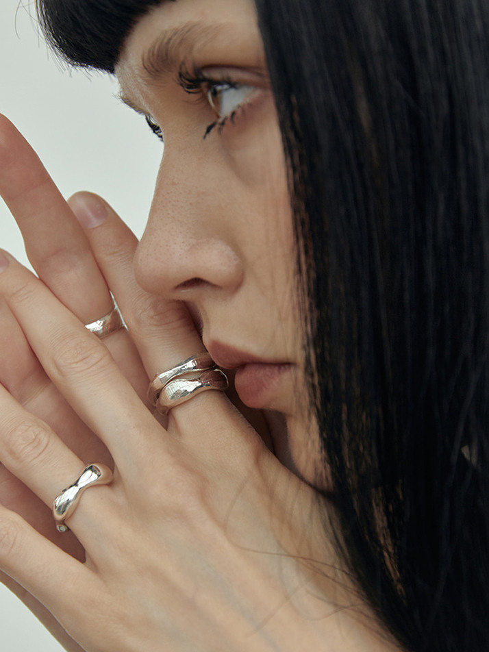 비먼트   [B.Curve ring SIlver]