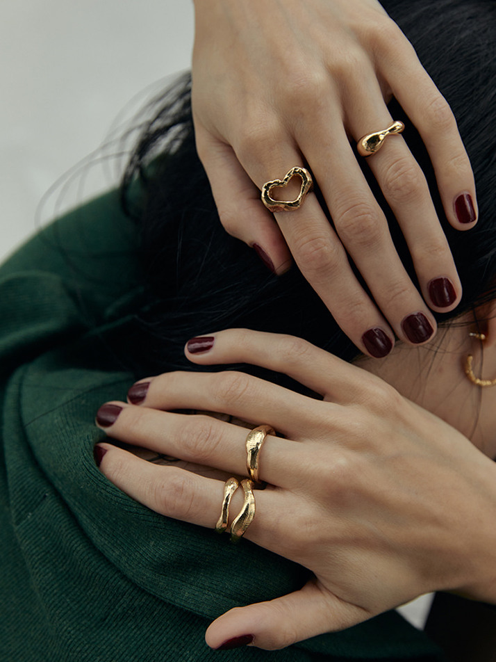 비먼트   [B.Curve ring Gold]