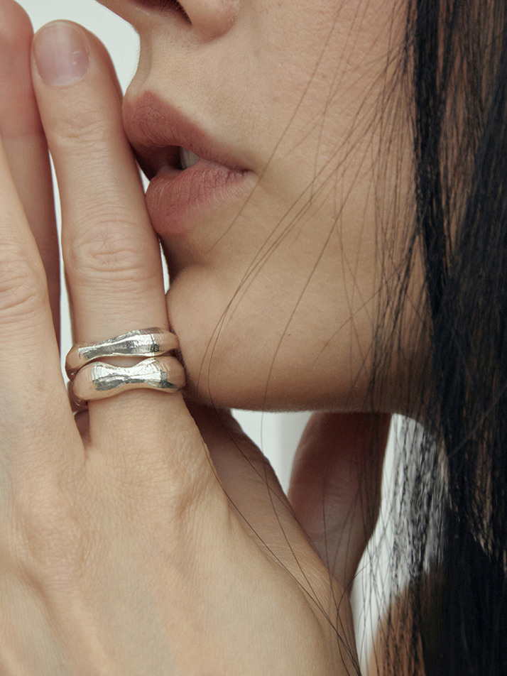 비먼트   [B.Double ring Silver]