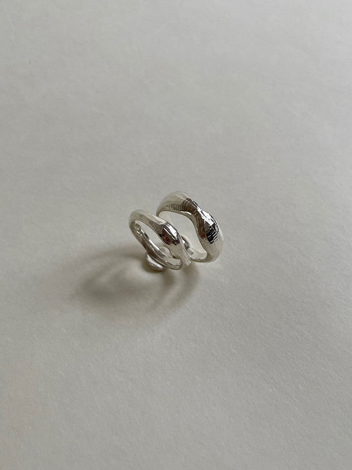 비먼트   [B.Double ring Silver]