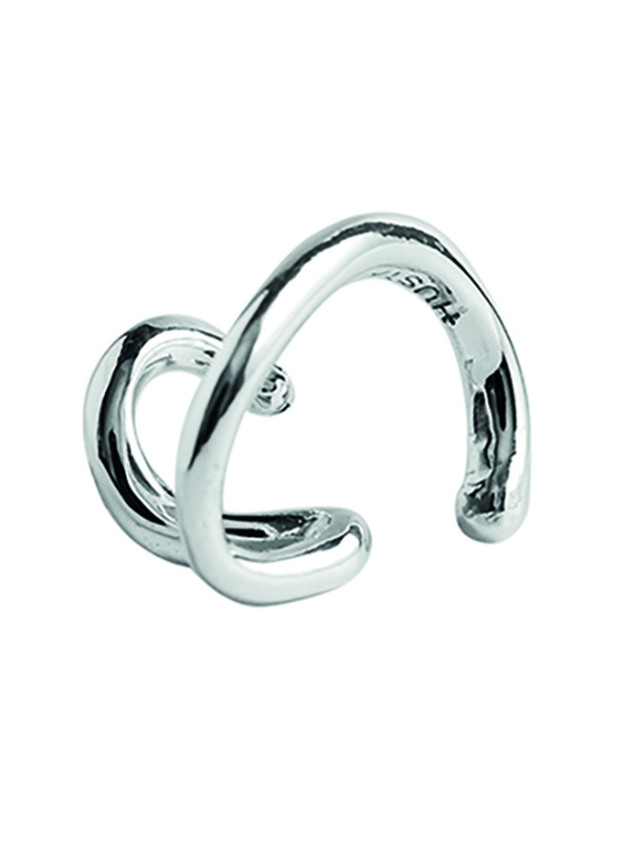 #165 Silver sktow lline earcuff