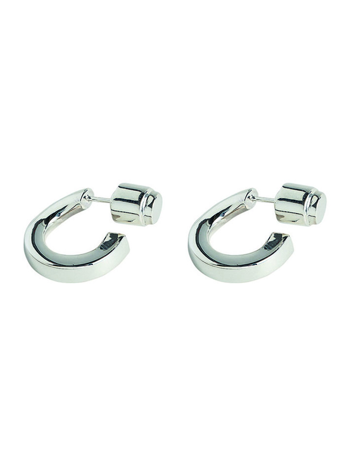 #171 SILVER MOOD ROUND EARRING