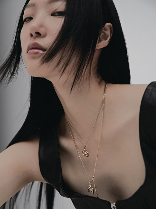 #178 Angel harmony Silver necklace