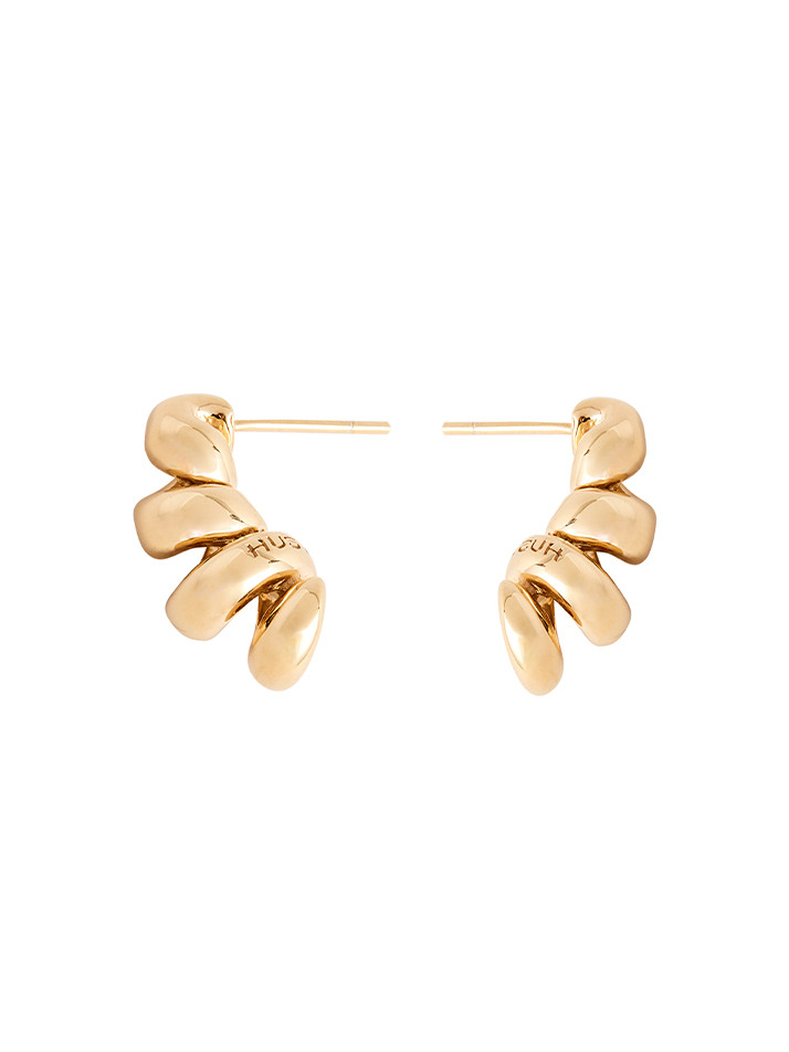 #196 Gold Twist Earring