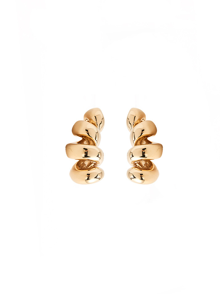 #196 Gold Twist Earring