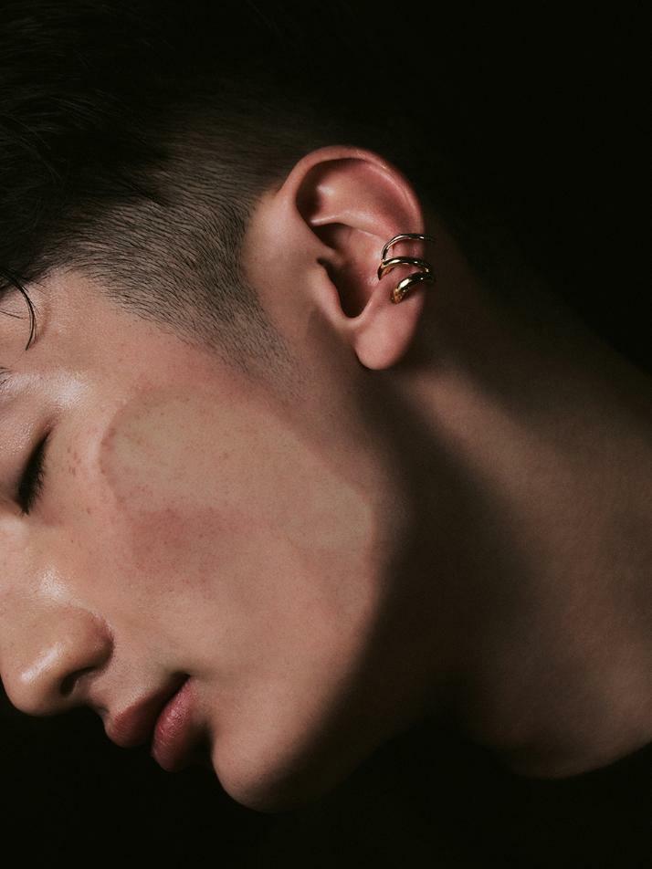 HUSTAD 244 Stam earcuff _925 실버 이어커프