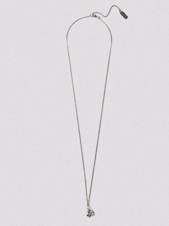 HUSTAD 241 Twist Flower Necklace_925 실버 네크리스