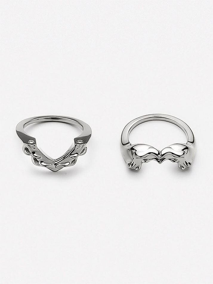  HUSTAD HEART SILVER RING_ 925 실버 하트 링