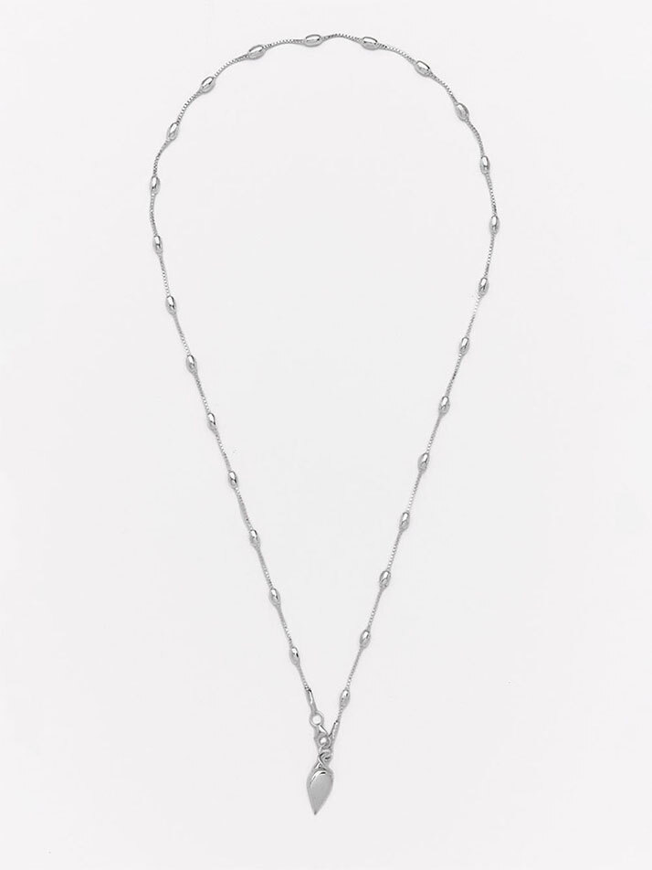  HUSTAD HEART SILVER CHAIN NECKLACE_ 925 실버 체인 네크리스