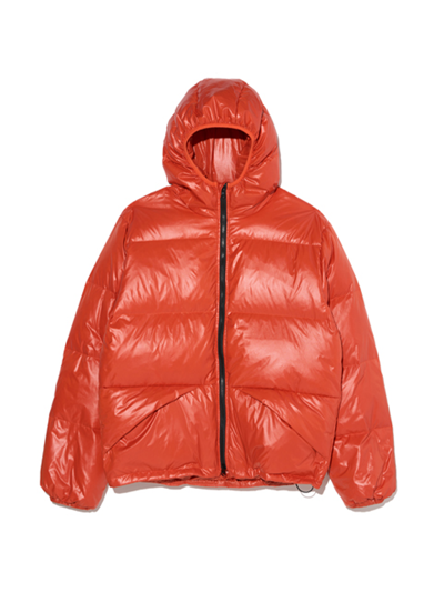 Hooded Down Jacket (Orange)