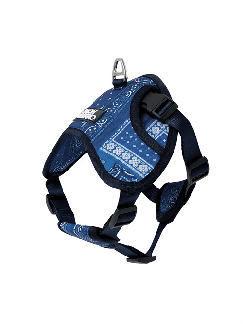 Bandana Dog Harness - Blue