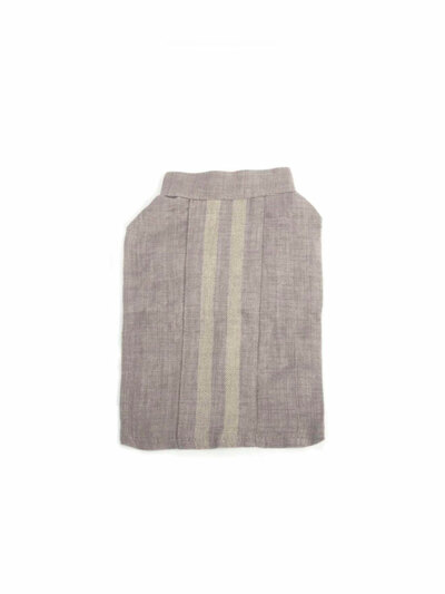 Linen Henley Neck Gray 