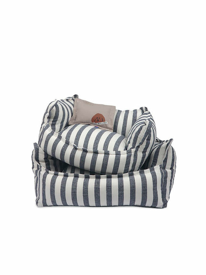 Gentle Navy Stripe Cushion
