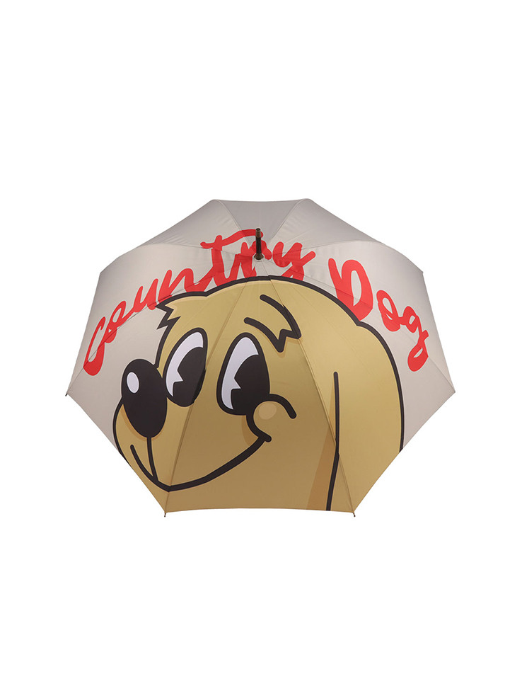 Country dog Umbrella Beige