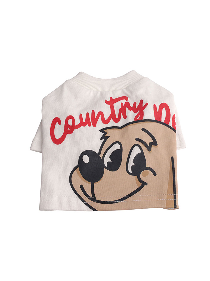 Country dog Tee for Dog White ETERNAL JOURNEY