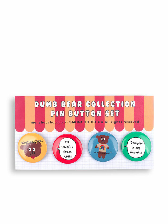Dumb Bear Edition Pin-Button Set