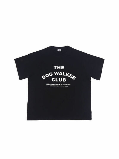 The Dog Walker Club Sleeve Tee for man Black