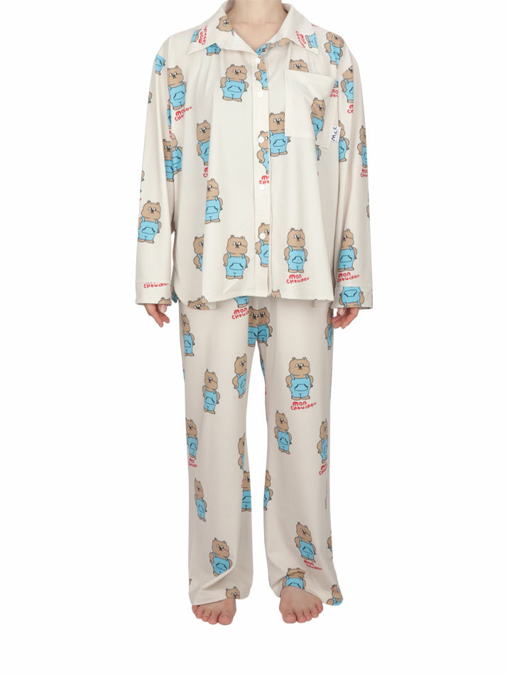 Lazy Farm Bear Sleepwear Set