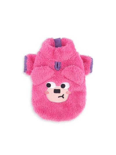 Pink Bear Fleece Zip-up