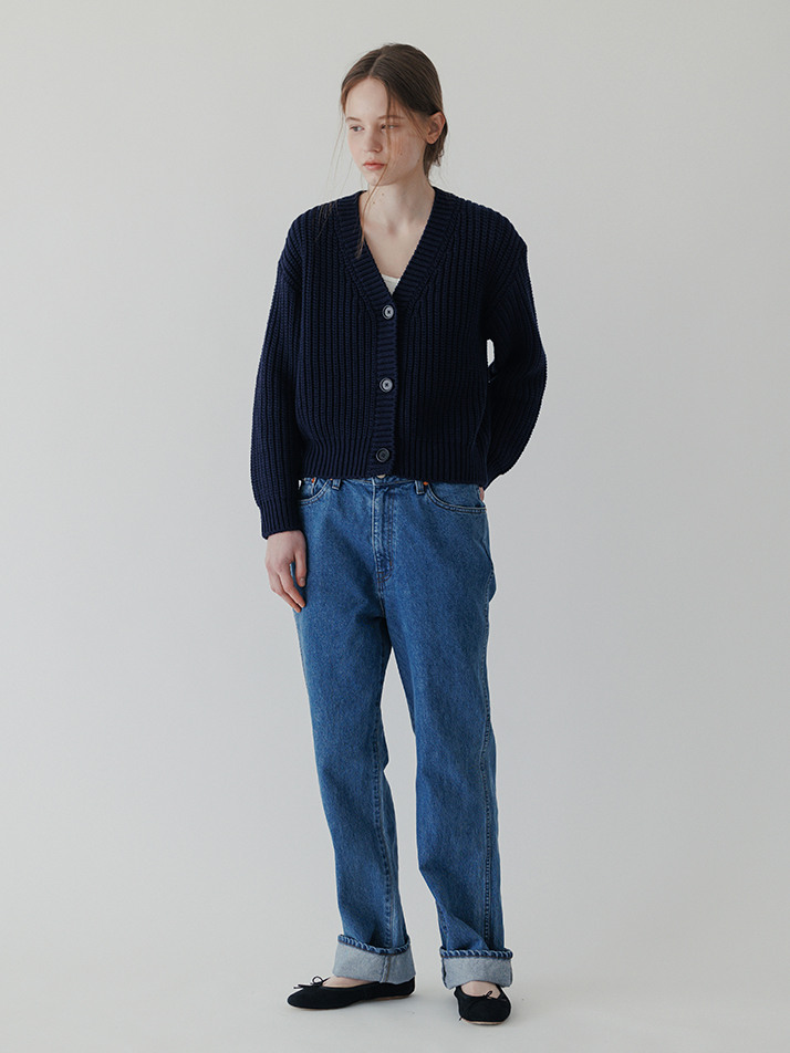 Doughnut Cardigan (Navy)