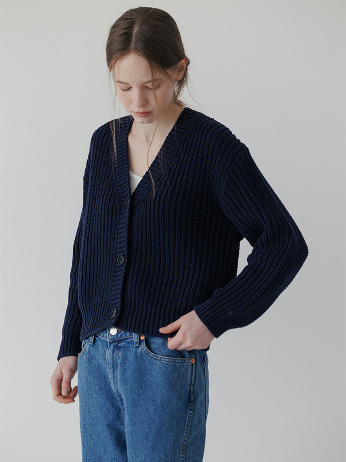 Doughnut Cardigan (Navy)